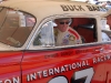 Vintage Nascar racer with driver
