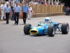 Vintage Indy Race car taking a hot lap