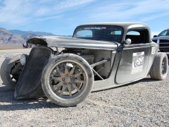 Factory Five car crashed Crashed Hot Rod Entry for Optima Race