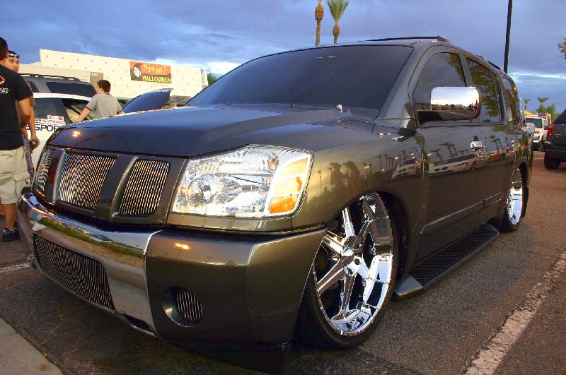 Nissan Armada 2007. Slammed Nissan Armada