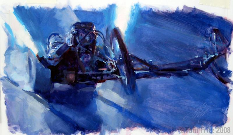 Front Engine dragster race car art