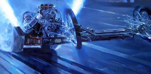 Front Engine dragster race car art
