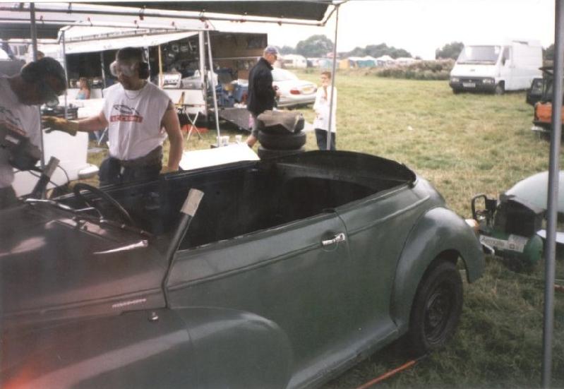 Morris Minor Kustom hot rod chop progress