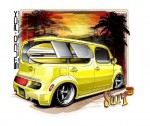 Nissan Cube customized ala Ed "Big Daddy" Roth 