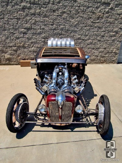 Rat Rod, Cacklefest ready McColloch supercharged 392 Hemi Coupe