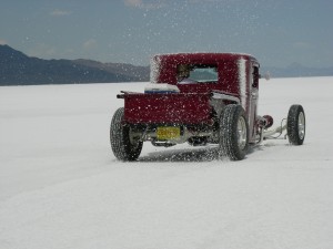 1933 Hot Rod pickup cruising Bonneville during Speedweek 2009