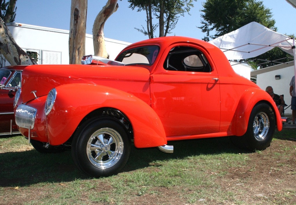 Sweet Nose up Willy's at the Labor Day Car show - Orange County Willys Gasser Labor Day Car show - Orange County
