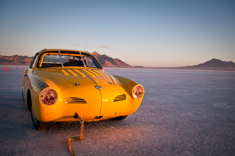 yellow VW Karmann Ghia