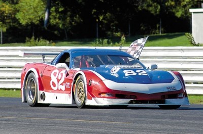 Paul Newman, GT1 Corvette, Lime Rock, 
