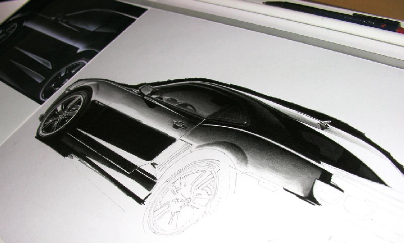 Drawing cars Chevy Camaro SS 2010 hot rod art car drawings hot
