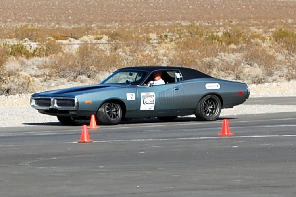 Hot rod Dodge Charger on the autocross