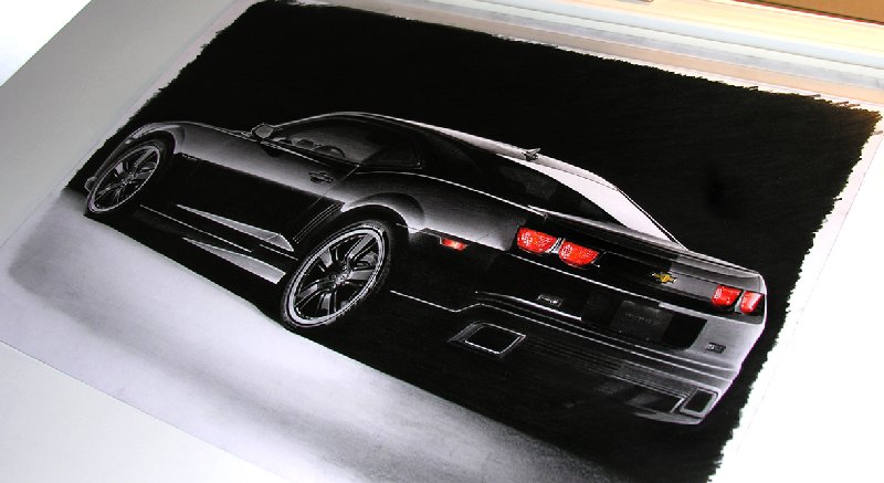 This Black Camaro sketch looks so real Incredible no doubt