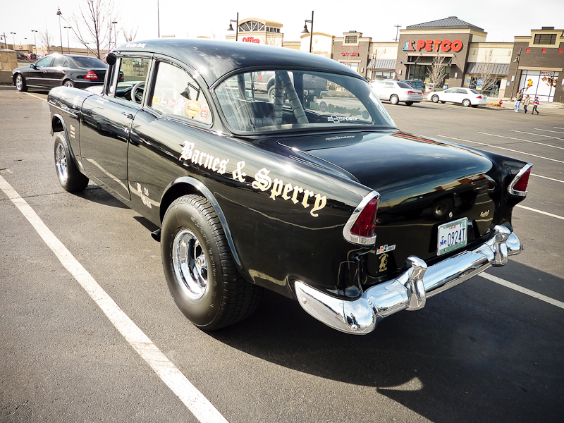 1955 Chevy Gasser meats stick out and one more pic for your hot rod 