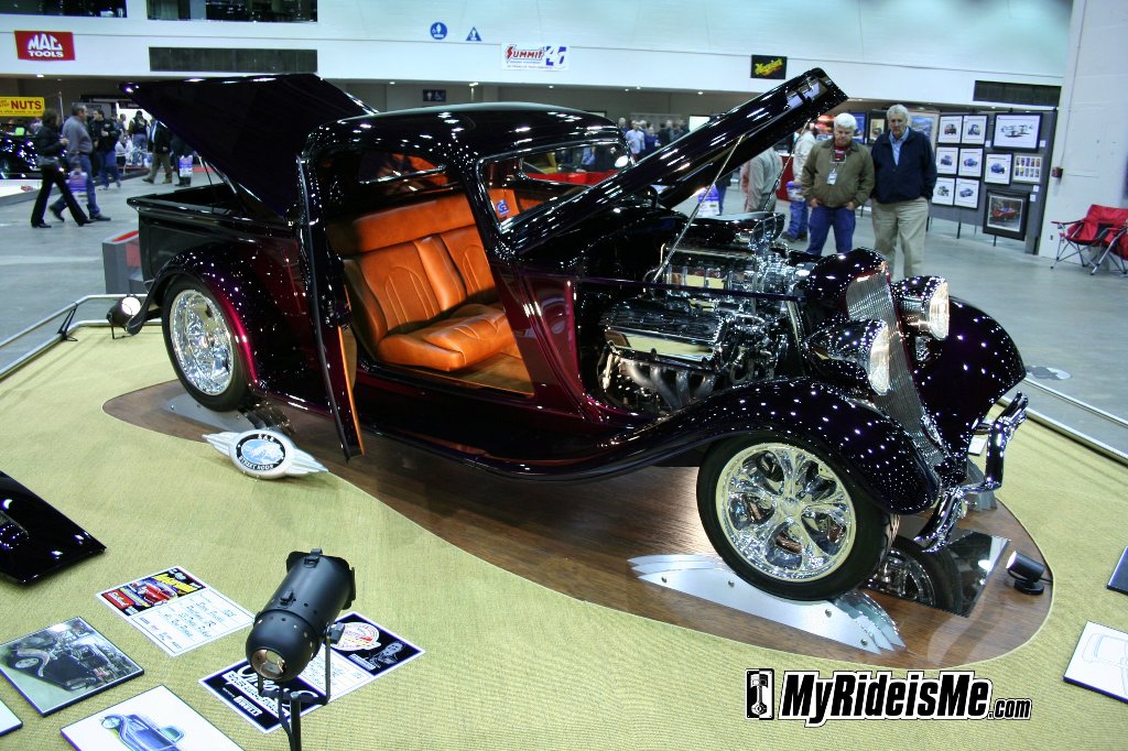 1933 Dodge Pick Up Ramrod owned by Steve Frisbee The dark purple candy pick 