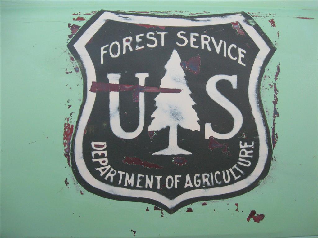 Finished US Forest Service Shop Truck logo weather and all