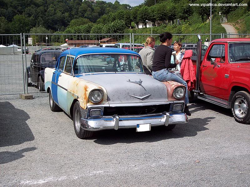 1956 4 door Bel Air work in progress in Germany