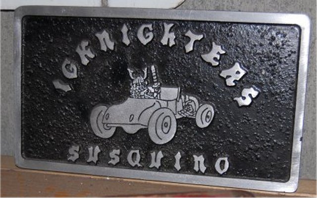 IGKNIGHTERS Japanese hot rod club plaque