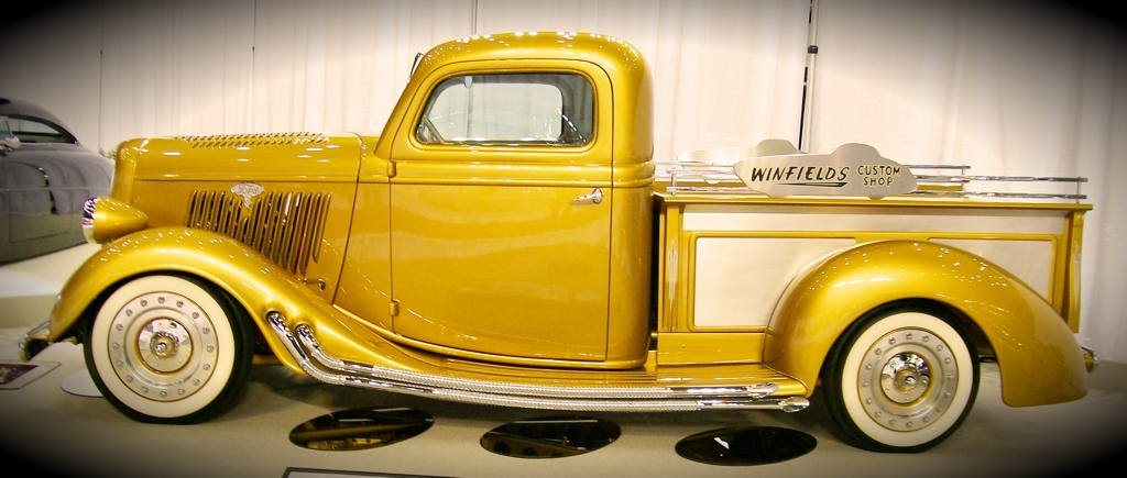 Gene Winfield's old 1935 Ford Pickup shop truck which had disappeared in