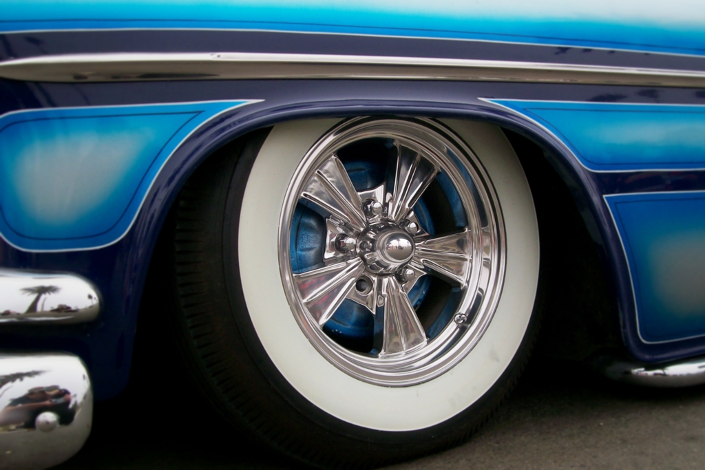 mild custom, ventura Car Show, Custom Painted Wheels