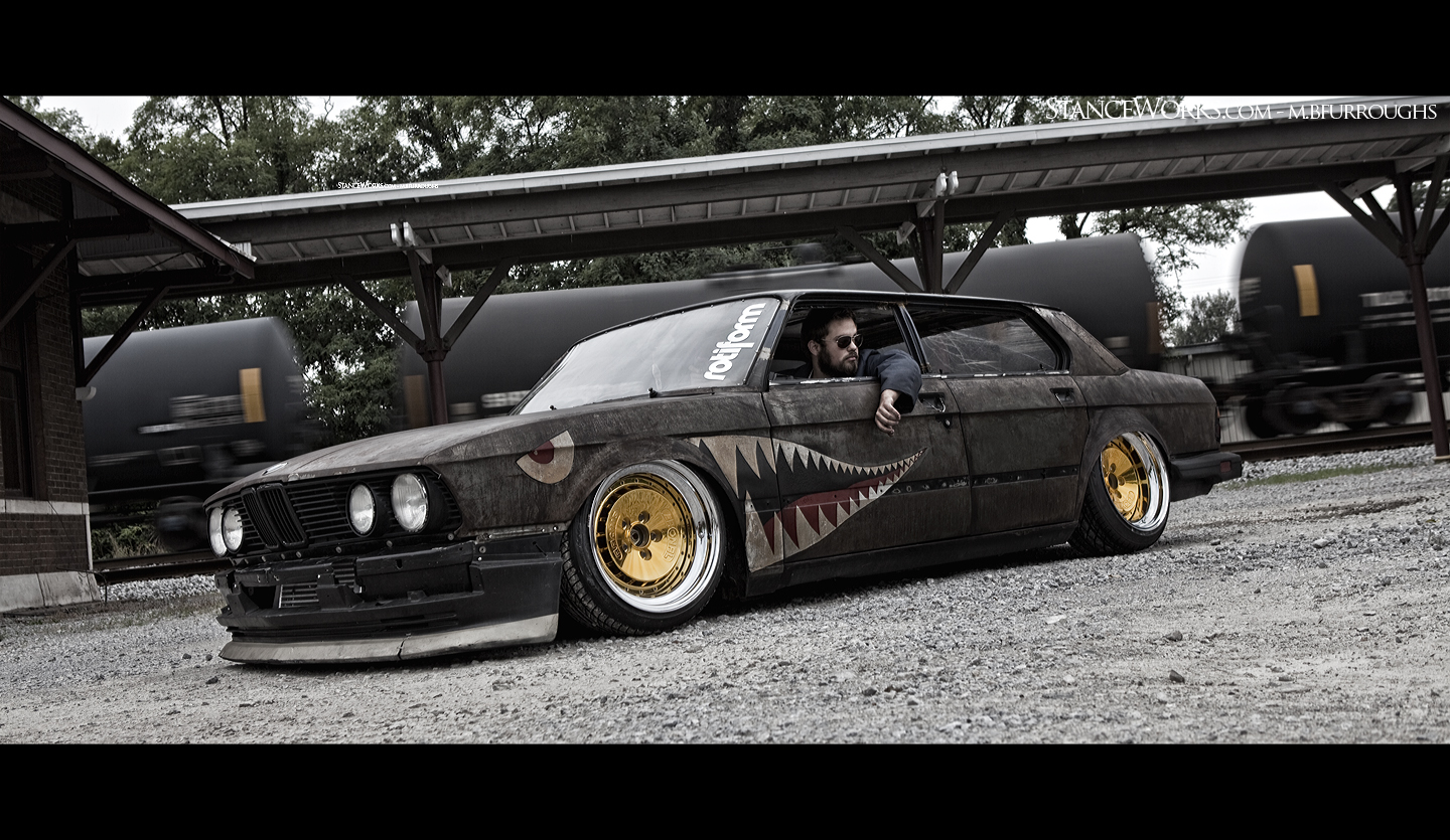 Mike Burroughs, BMW 5-series, Rusty, Stanceworks