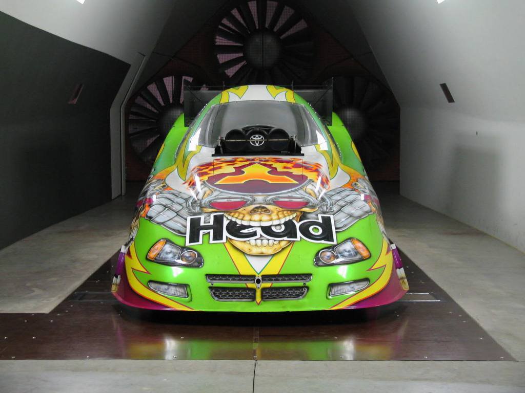 race tech, wind tunnel, testing, aerodynamics, NHRA, Funny Car