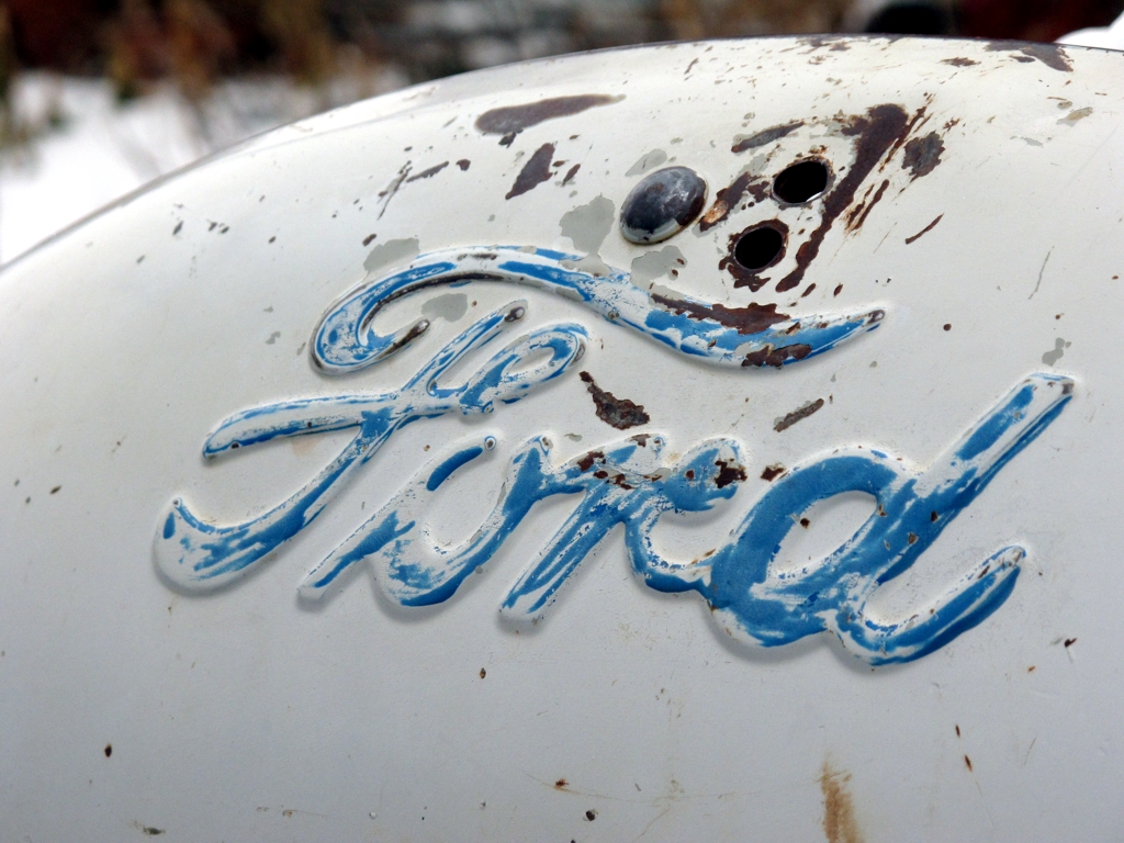 Vintage Ford Logo, ford logo, patina paint 
