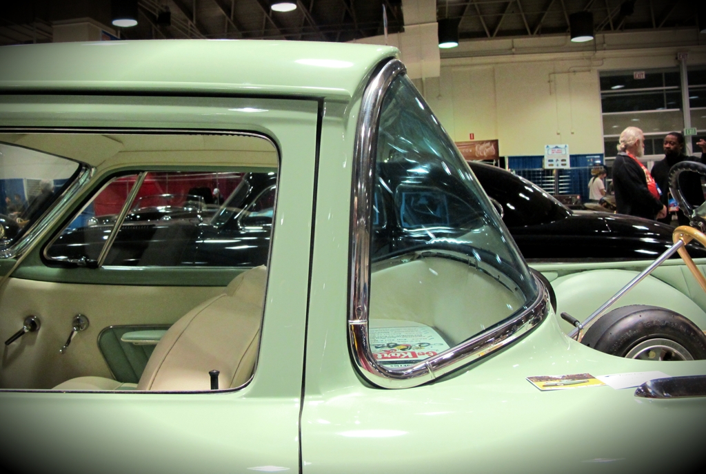 Custom Studebaker Rear Window Detail, gnrs 2011, grand national roadster show, custom car