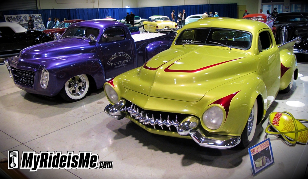 Two Studebaker Custom Pickups 2011 GNRS car show custom pickup 