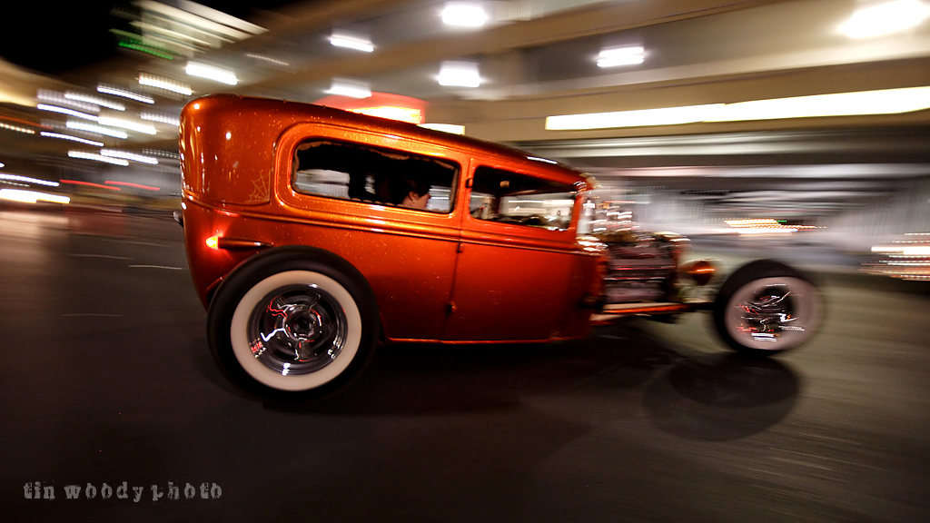 Hot Rod Sedan in Vegas Lights hot rods, custom cars, hot rod photography