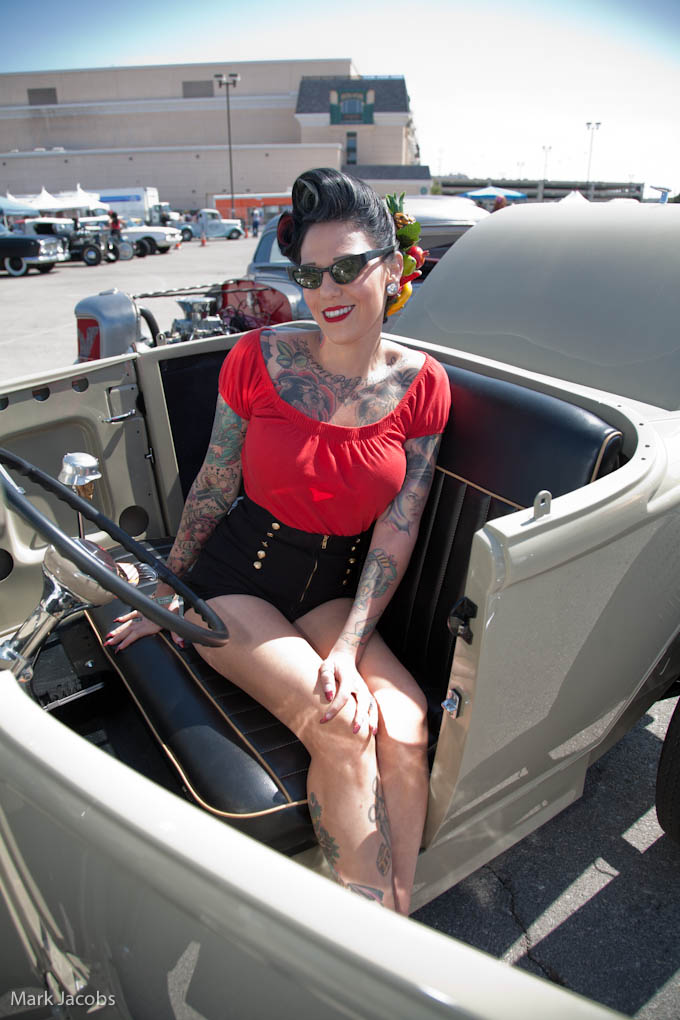 hot rod pinups, viva rockabilly car show, rat rod girls