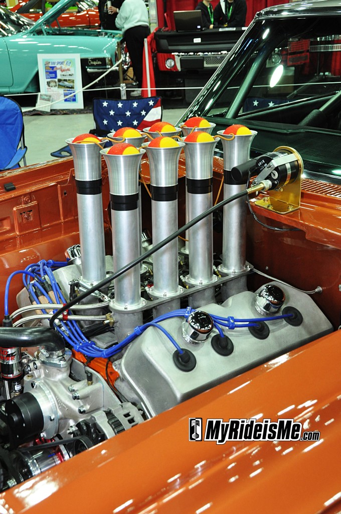 hot rod engine hot rods hemi gasser 4 Fuel injected Hemi with stacks 