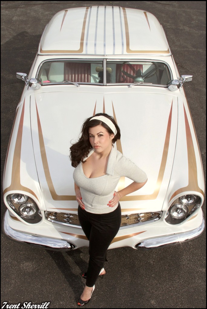 hot rod pinup, girls on hot rods, girls and cars, 