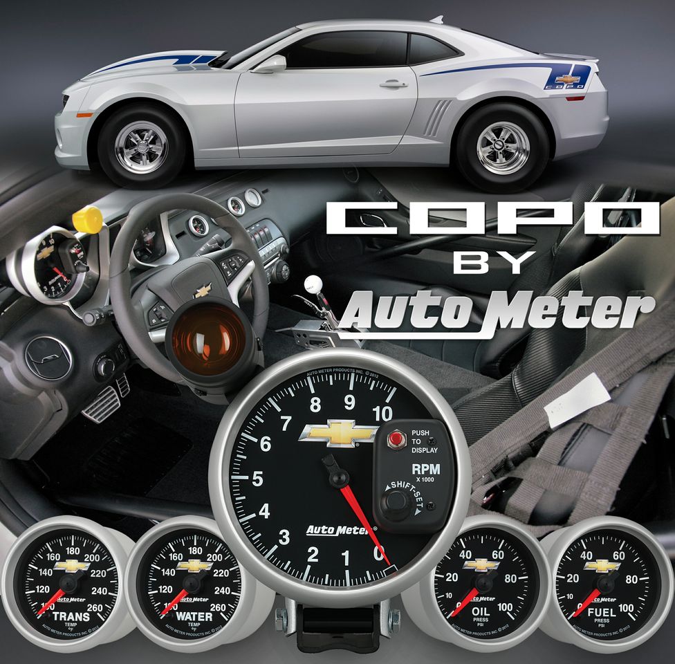 Auto Meter 880447 2-1/16" Oil Pressure Gauge Stepper Motor For GM Copo Camaro 