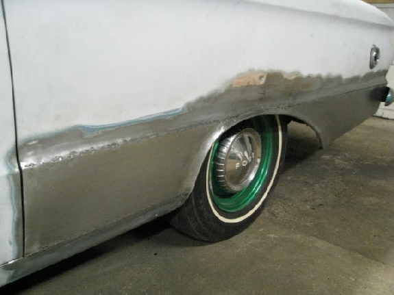 rust repair finished,1961 Falcon Ranchero, Custom Ranchero