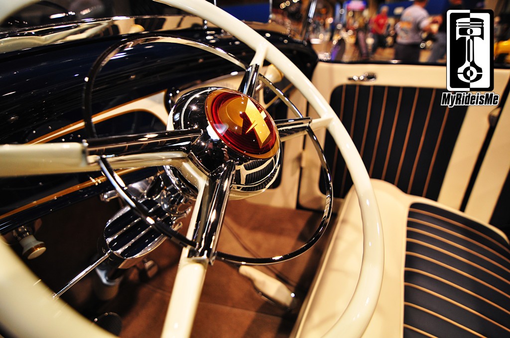 1932 Ford Roadster, hot rod steering wheel, 2014 Grand National Roadster Show, GNRS, AMBR