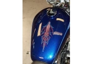 Charlie -One Arm Bandit- Decker  Custom pinstiping and Lettering by Charlie Decker