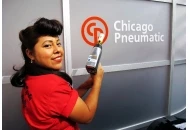 More SEMA 2011  Gasoline Girl Rosa at Chicago Pneumatic Boooth