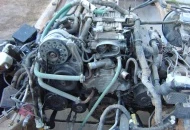 Here is the motor sitting in the stripped down Caprice frame.