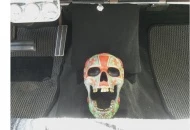 Voodoo art skull we picked up in the Orleans, in Las Vegas