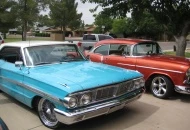 At my friend Brent's house.  His buddy was there with his PIMPED! out 55 Chevy.