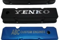 we have the ability to customize Valve Covers by using the latest laser enraving technology.  Personalize your own set.  Email us with your ideas.