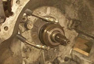 The HTOB installed within the bellhousing.