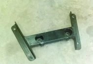 The transmission mount had to be fabricated out of 1" x 2" steel tubing and some 1" angle.