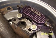 Assembly of the C5 rotor (required the center hub hole to be opened up, and 4 holes drilled for mounting onto the Z hub.