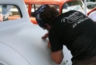 Chad from Wichita gave the coupe some pin stripes at the Lead Sled Spectacular in Salina, KS. 