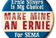 Ernie campaign button