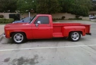 78 chevy c1500 wit a stepside long bed
