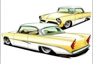 Originally penned for Custom Rodder Magazine, this was my take on a sectioned, full-custom '56 Dodge Royal.