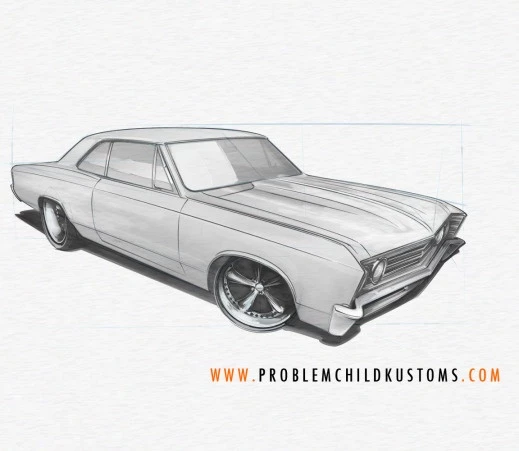 How To Draw a Muscle Car