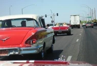 Coming home from Superior.  Taken from my bro in laws 68 'Stang.  My father in law's 65 is in front